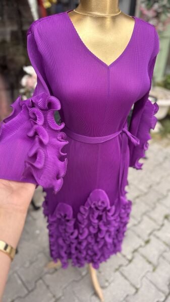 Şehrazat Butik Zümrüt Elbise Standart