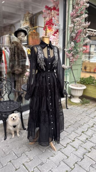 Şehrazat Butik Tasarım İnci Elbise