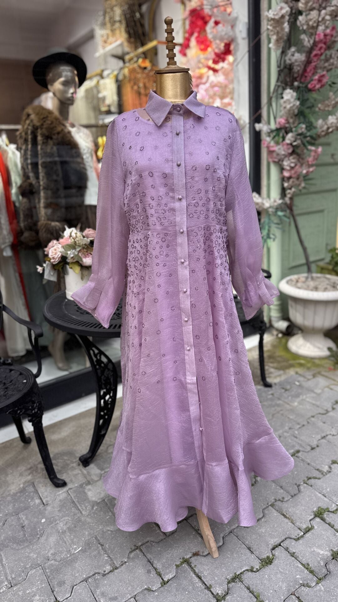 Şehrazat Butik Madame Elbise Battal Standart