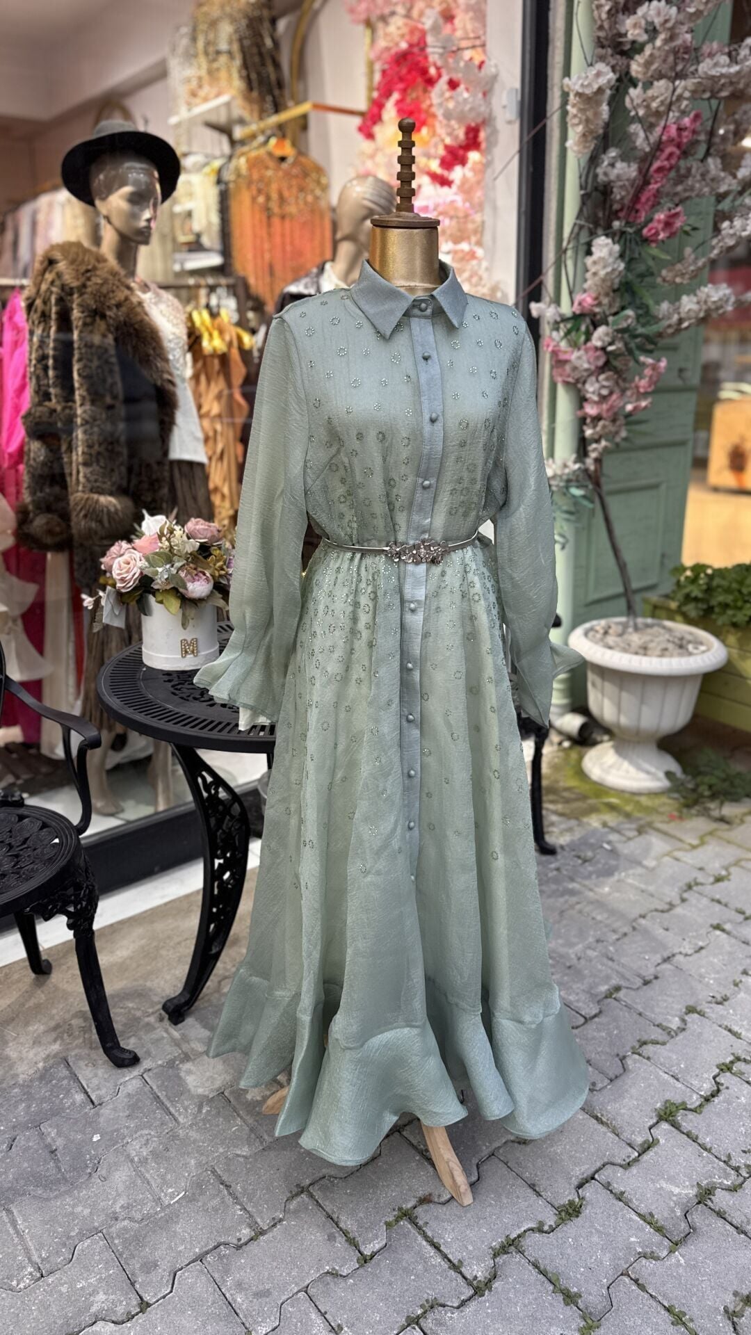 Şehrazat Butik Madame Elbise (KEMER DAHİL DEĞİLDİR) Battal Standart