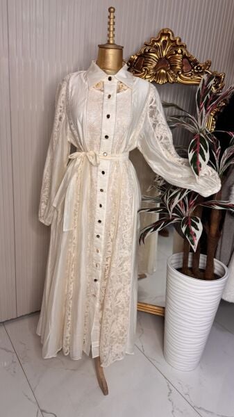 ŞEHRAZAT TASARIM LİNDA DANTEL ELBİSE