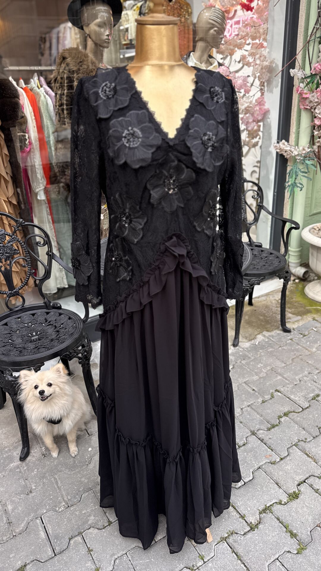 Şehrazat Butik Tasarım Çiçekli Elbise