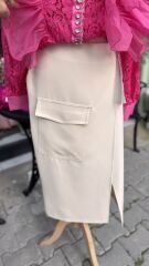 Şehrazat Butik Volanlı Orkide Gömlek