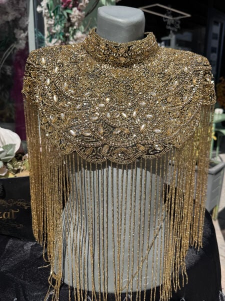 Şehrazat Tasarım Elişi Gold Pelerin
