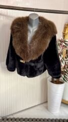 Şehrazat Butik Kemer Detaylı Kısa Tasarım Kürk