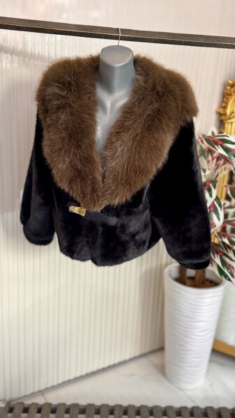 Şehrazat Butik Kemer Detaylı Kısa Tasarım Kürk