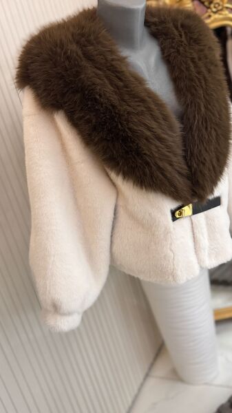 Şehrazat Butik Kemer Detaylı Kısa Tasarım Kürk