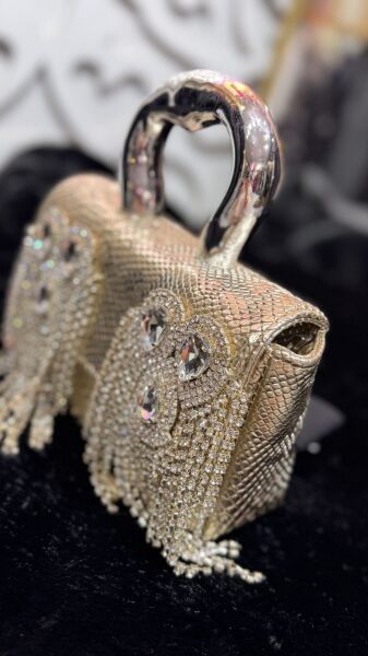 Şehrazat Butik Taşlı Tasarım Şık Abiye Çanta