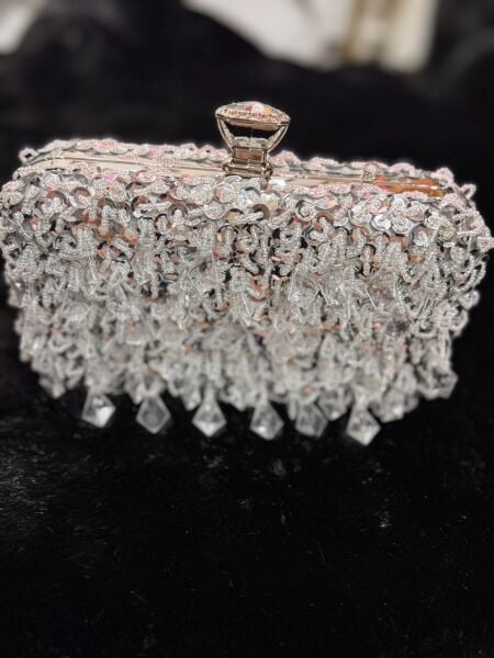 Şehrazat Butik Taş Detaylı Tasarım Şık Abiye Çanta