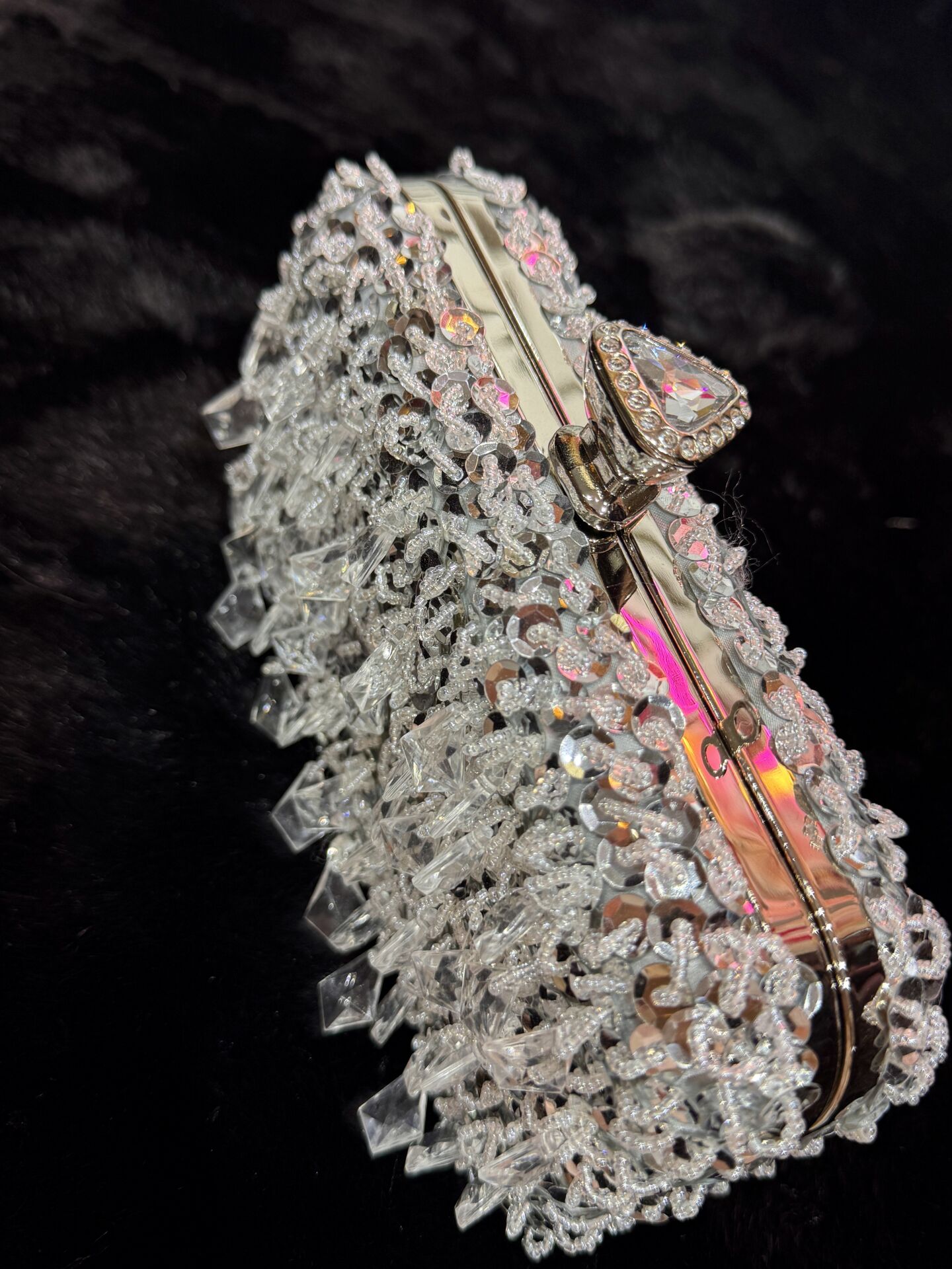 Şehrazat Butik Taş Detaylı Tasarım Şık Abiye Çanta