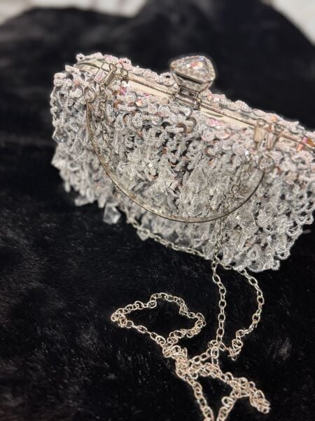 Şehrazat Butik Taş Detaylı Tasarım Şık Abiye Çanta