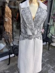 Şehrazat Butik Kendinden Kemerli Kürk Yelek