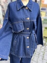 Şehrazat Butik Tasarım Kot Pantolon ve Kot Ceket Takım