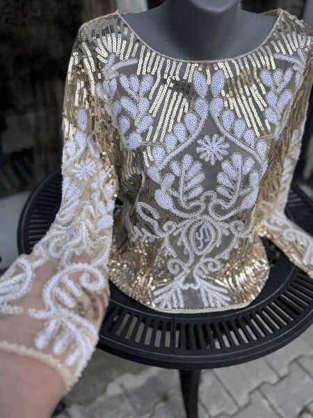 Şehrazat Butik Tasarım Pullu Şık Bluz