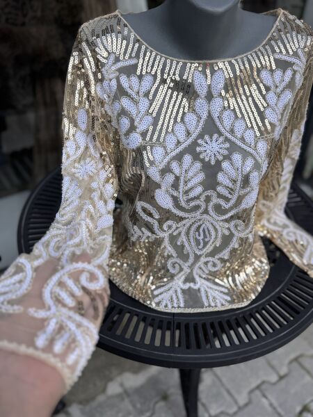 Şehrazat Butik Tasarım Pullu Şık Bluz