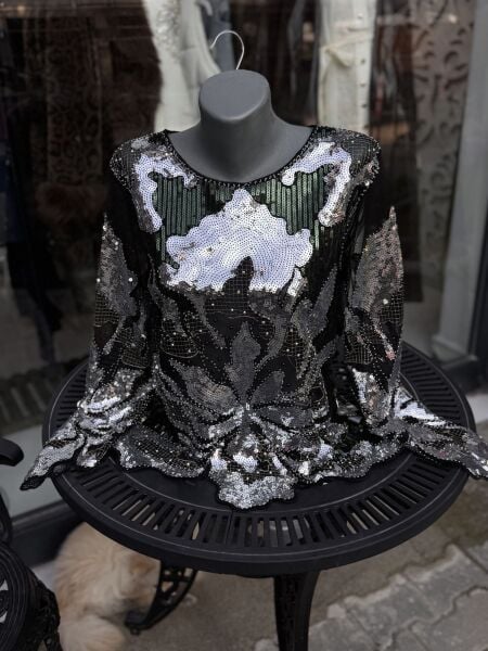 Şehrazat Butik Tasarım Pullu Şık Bluz