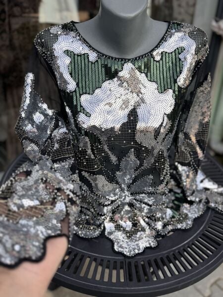 Şehrazat Butik Tasarım Pullu Şık Bluz