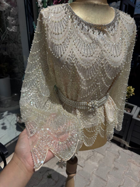 Şehrazat Diamond Tasarım Bluz ( KEMER DAHİL DEĞİLDİR)