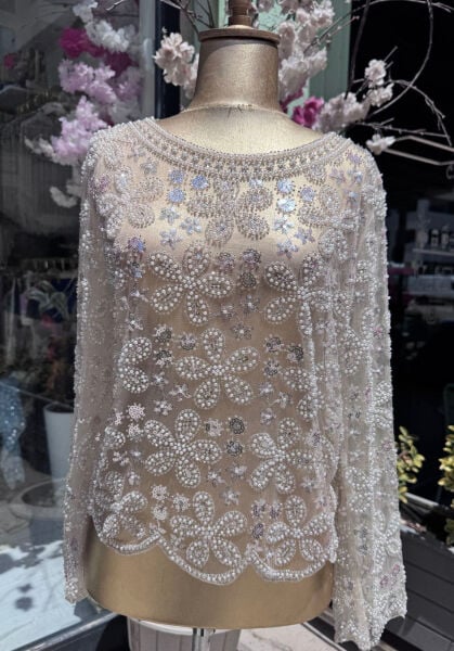 Şehrazat Diamond Tasarım Bluz Krem