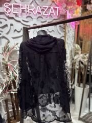 Şehrazat Butik Taşlı Şapka Detaylı Tasarım Gömlek