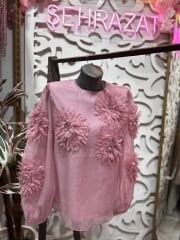 Şehrazat Butik Çiçekli Tasarım Şık Gömlek