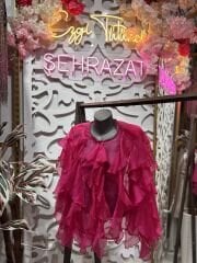 Şehrazat Butik Fırfırlı Tasarım Gömlek