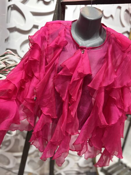 Şehrazat Butik Fırfırlı Tasarım Gömlek