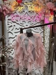 Şehrazat Butik Fırfırlı Tasarım Gömlek