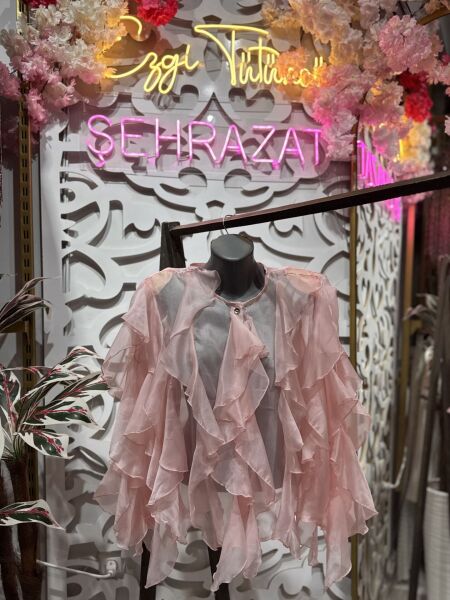 Şehrazat Butik Fırfırlı Tasarım Gömlek