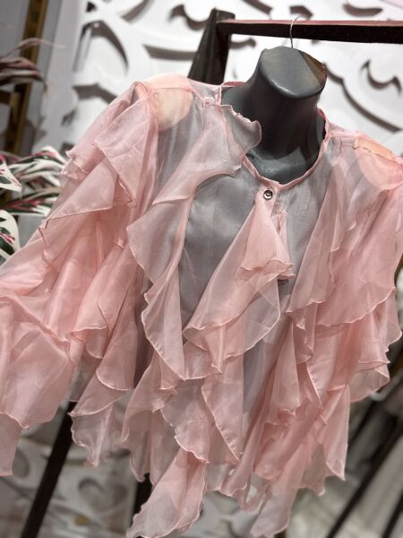 Şehrazat Butik Fırfırlı Tasarım Gömlek