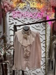 Şehrazat Butik Önü İnci Detaylı Tasarım Gömlek