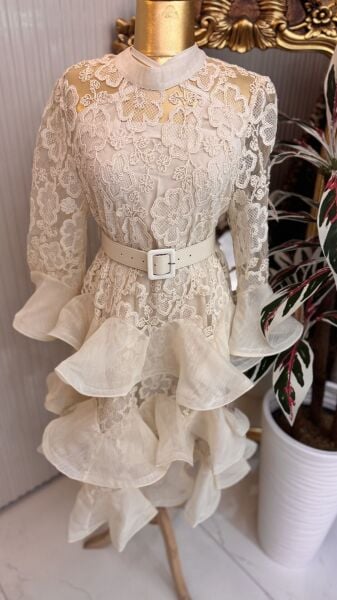 Şehrazat Butik İthal Tasarım Fransız Güpür Elbise