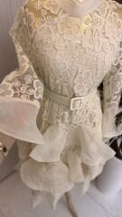 Şehrazat Butik İthal Tasarım Fransız Güpür Elbise