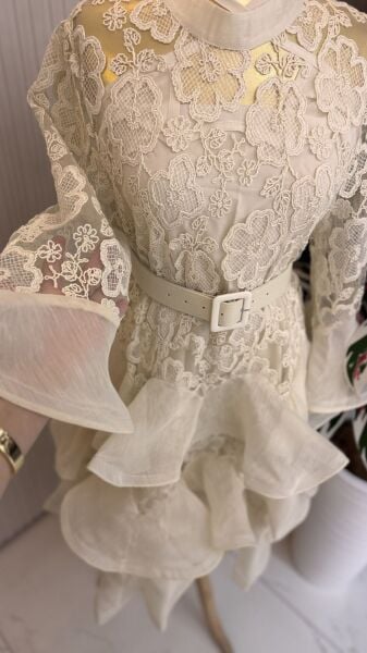 Şehrazat Butik İthal Tasarım Fransız Güpür Elbise