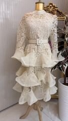 Şehrazat Butik İthal Tasarım Fransız Güpür Elbise