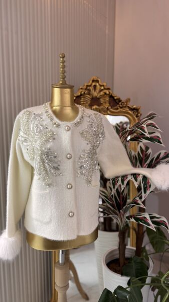 Şehrazat Butik Angora Ceket Standart