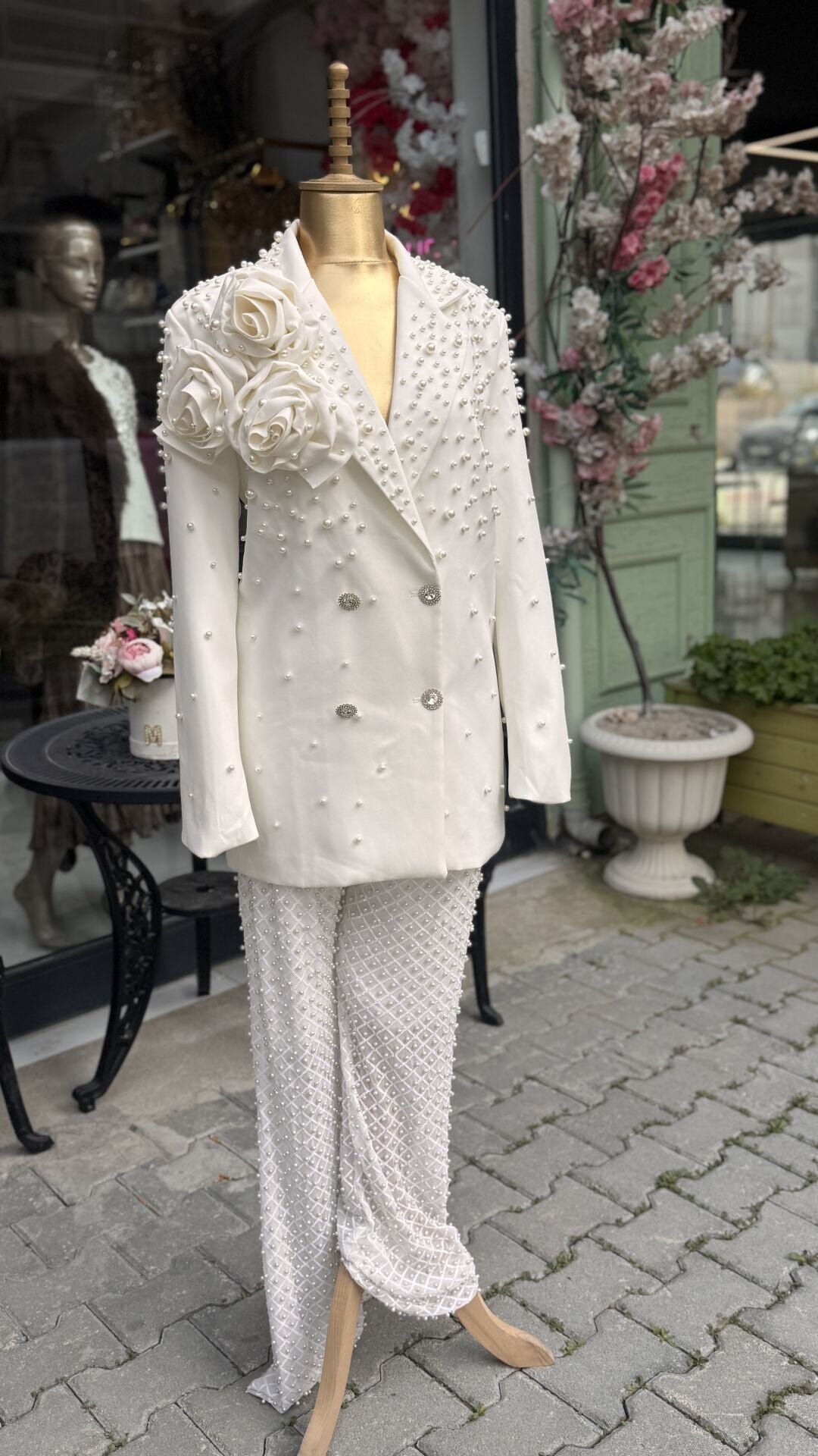 Şehrazat Butik İnci Işıltısı Takım 2XL