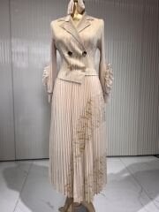 Şehrazat Butik Düğme Detaylı Tasarım Elbise