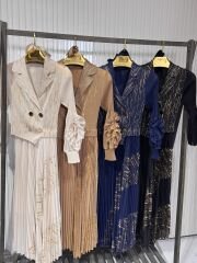 Şehrazat Butik Düğme Detaylı Tasarım Elbise