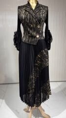 Şehrazat Butik Düğme Detaylı Tasarım Elbise