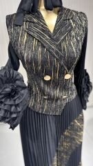 Şehrazat Butik Düğme Detaylı Tasarım Elbise