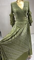 Şehrazat Butik Kol Detaylı Tasarım Elbise