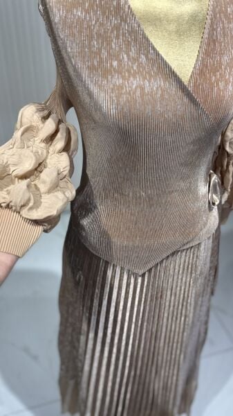 Şehrazat Butik Kol Detaylı Tasarım Elbise