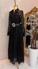 Şehrazat Butik Monaco Fransız Dantel Elbise