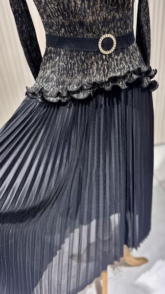 Şehrazat Butik Kendinden Kemerli  Tasarım Elbise