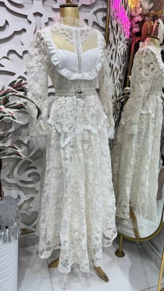 Şehrazat Butik Sarayna  Tasarım Elbise (KEMER DAHİL DEĞİLDİR)