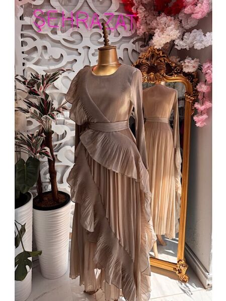 Sehrazat Butik Aurum Elbise (KEMER DAHİL DEĞİLDİR)