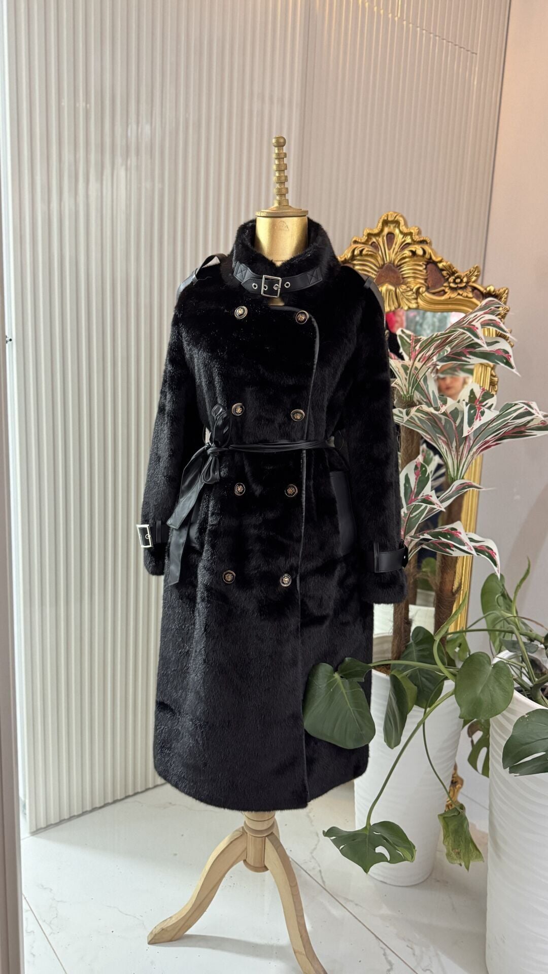 Şehrazat Butik Elizora Kürk Kaban Standart