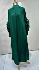 Şehrazat Butik Tasarım Kolu Güllü İthal Elbise (KEMER DAHİL DEĞİLDİR)