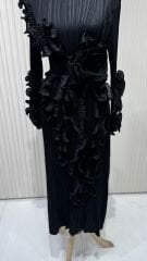 Şehrazat Butik Tasarım Fırfırlı Elbise (KEMER DAHİL DEĞİLDİR)